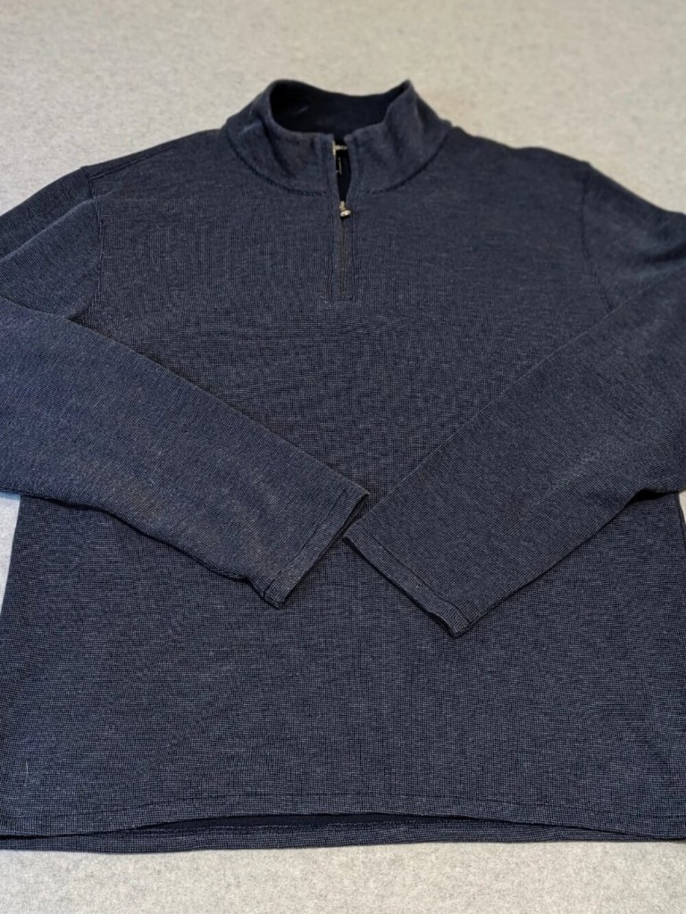 Bonobos Sweater Men's XL Blue Slim Fit Long Sleeve 1/4 Zip Pullover